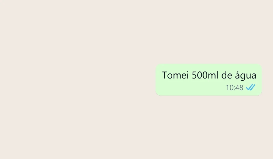 Você manda uma mensagem.