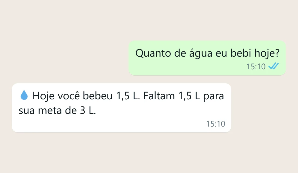 Ela acompanha seu progresso.