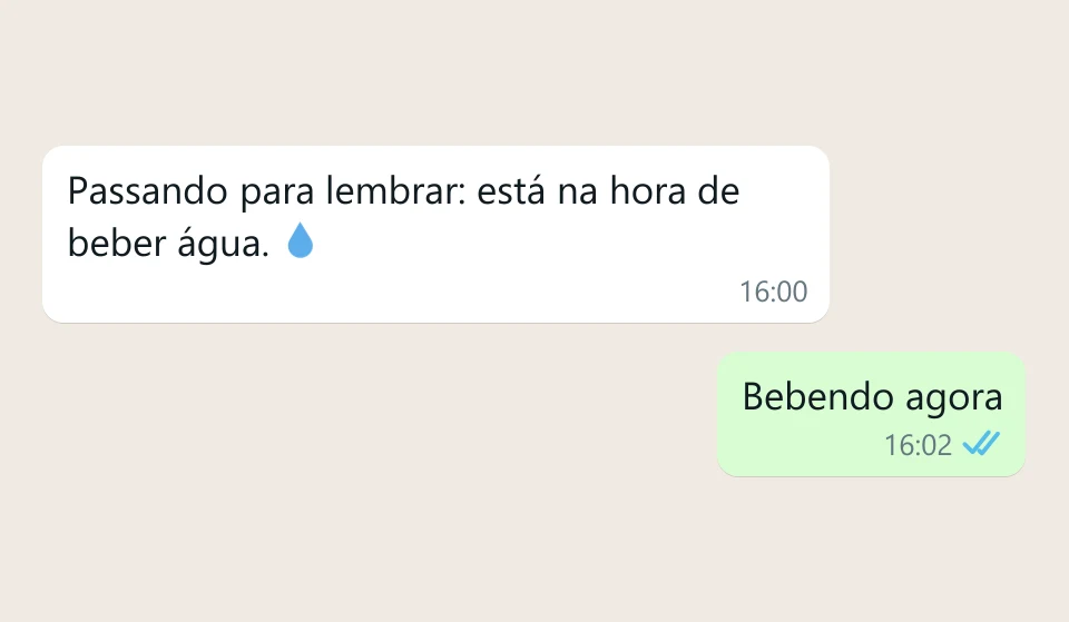 Ela ajuda você a manter consistência.